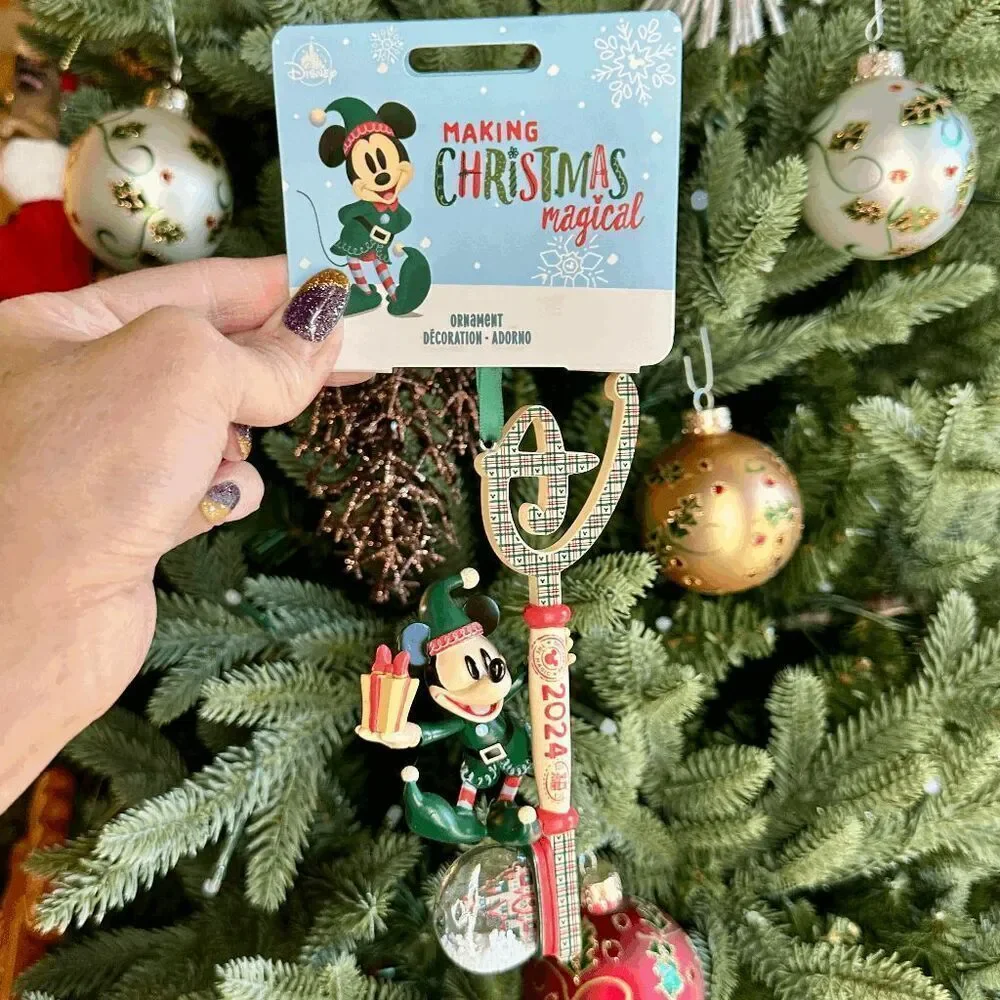 Mickey Mouse Holiday Collectible Key Sketchbook Ornament 2024 NEW NIB Disney